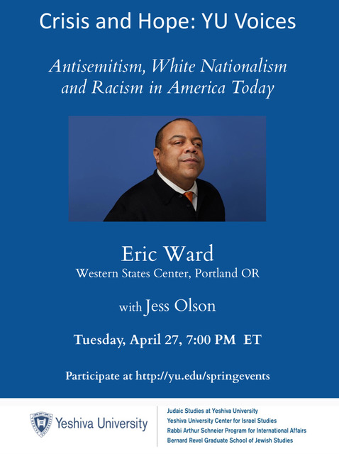 Antisemitism, White Nationalism and Racism in America Today flyer