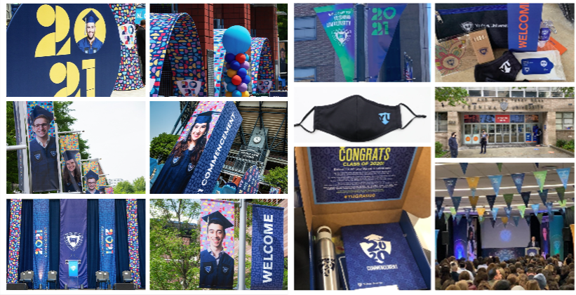 Event banners, masks, promotional items and signage
