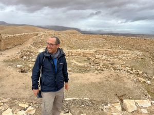 Dr. Yosef Spiezer overlooks the landscape.