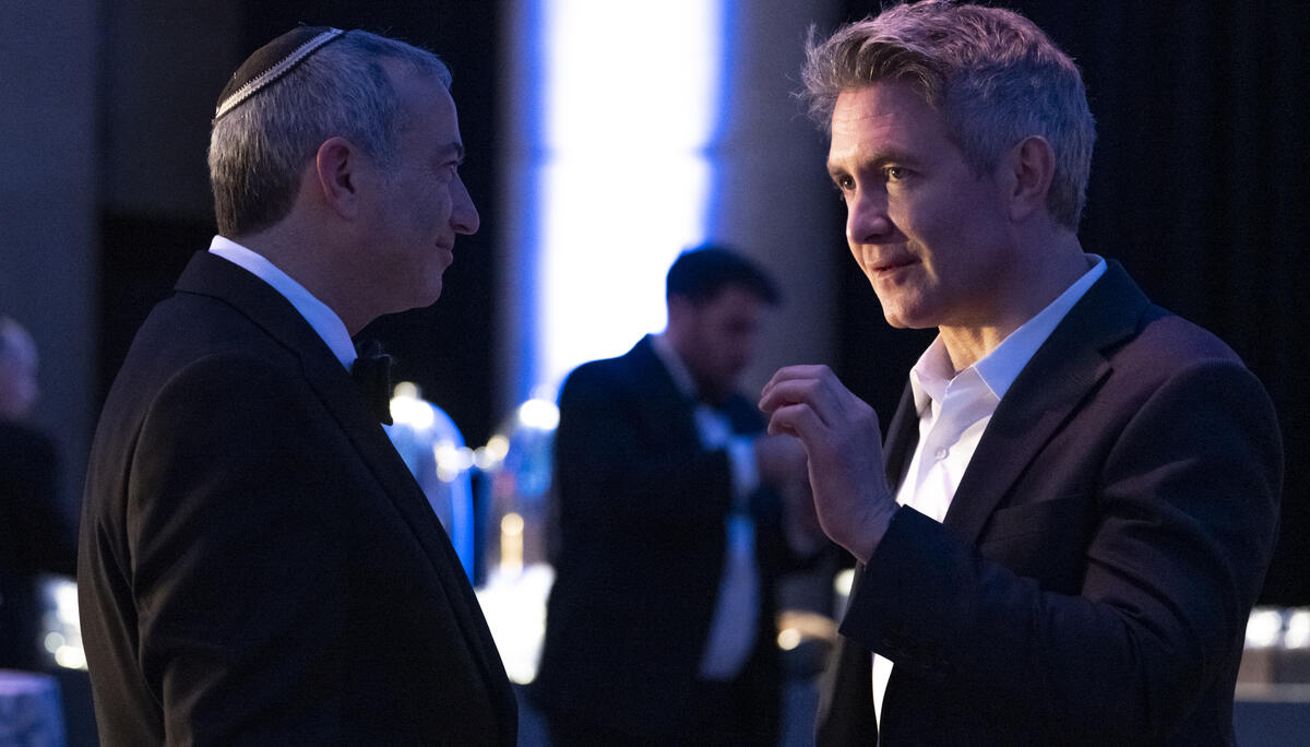 Rabbi Dr. Ari Berman, President, Yeshiva University and Douglas Murray at the Yeshiva University 101st Annual Hanukkah Dinner