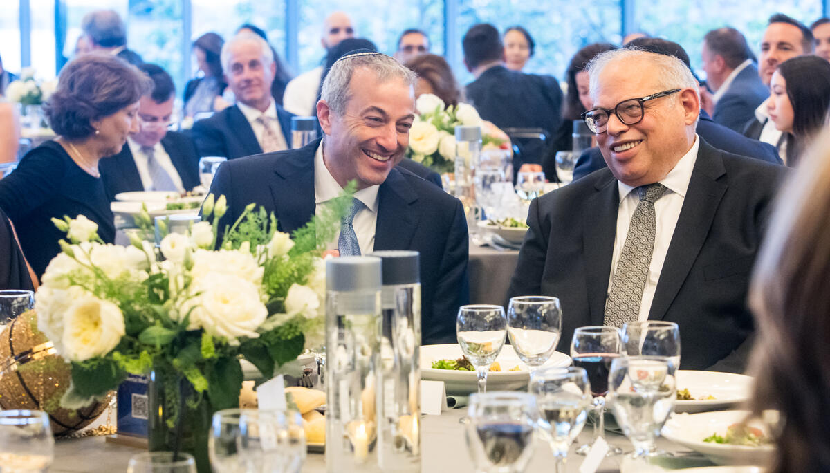 Rabbi Dr. Ari Berman, President of Yeshiva University with Dr. Edward Farkas, Dean of the Yeshiva University College of Dental Medicine at the YUCDM Opening Gala