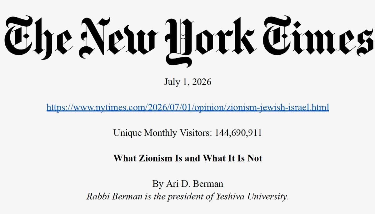 What Zionism Is and What It Is Not