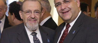 Presidents Rabbi Lamm and Richard Joel