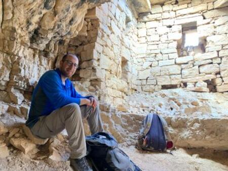Dr. Yosef Spiezer at an archeological dig site
