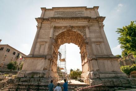 The Arch of Titus in Rome