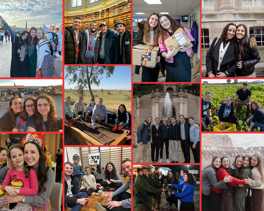 Collage of travel students