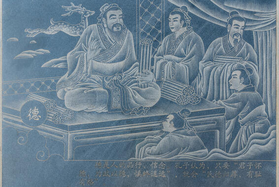 Confucius with students