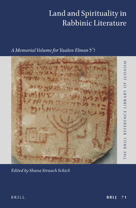 Cover of Land and Spirituality in Rabbinic Literature