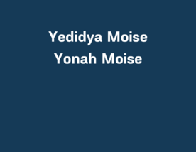 Yedidya Moise, Yonah Moise
