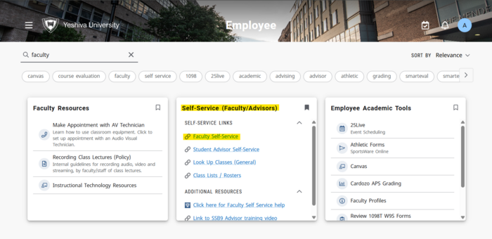 Inside Track faculty arrow