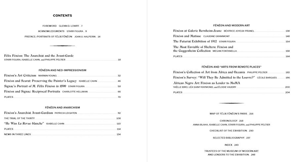 Catalogue Table of Contents