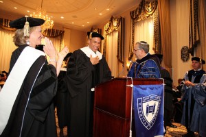 Newark Mayor Cory Booker at YU's Hanukkah Dinner and Convocation