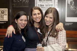 Former fellows Penny Pazornick, Aviva Miller and Esther Goldstein.