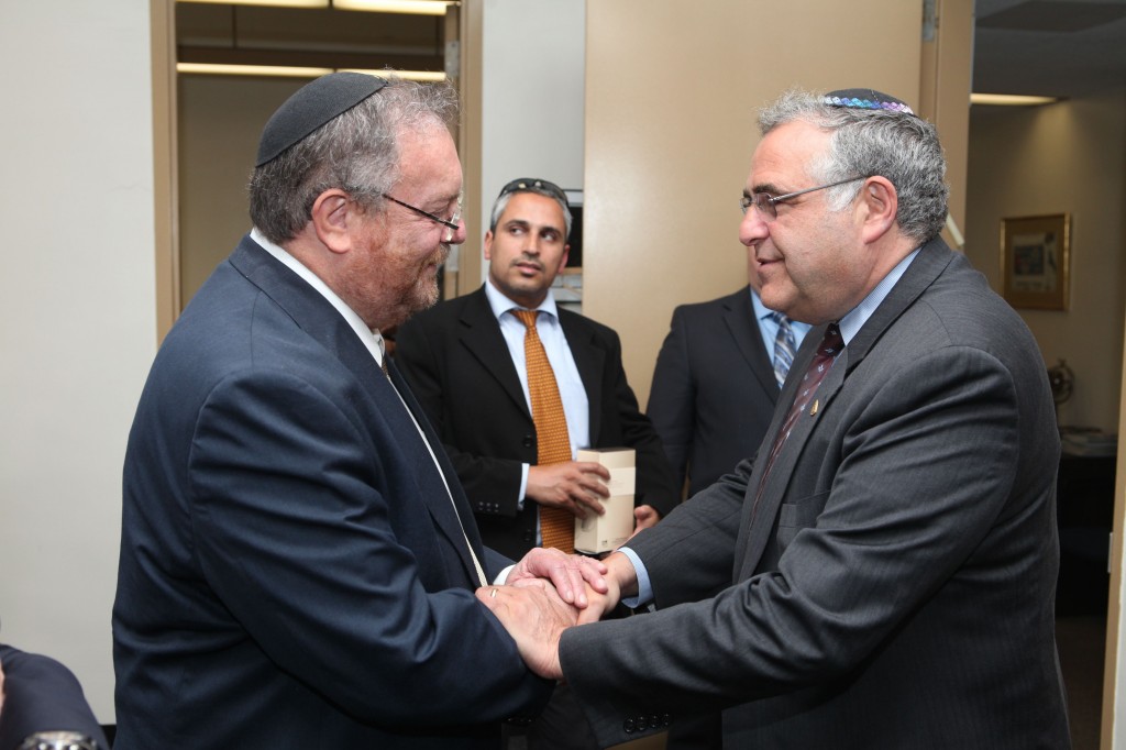 Minister Hershkowitz meets with President Joel