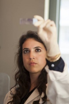 Esther Kazlow conducted hands-on scientific research last summer as a Roth Scholar, one of many advanced research opportunities the University offers to undergraduates. 