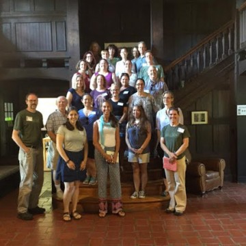 Miriam with the seminar group she helped organize. 