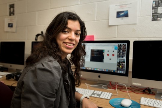 Lior Pirouzian, a senior at SWHSG who came from a public school. She is interested in computer science and participated in Girls Who Code