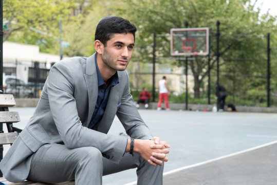 Portrait of Joseph Ammar, a Syms student graduating this year. He is going into business and finance and is also part of the Basketball team.