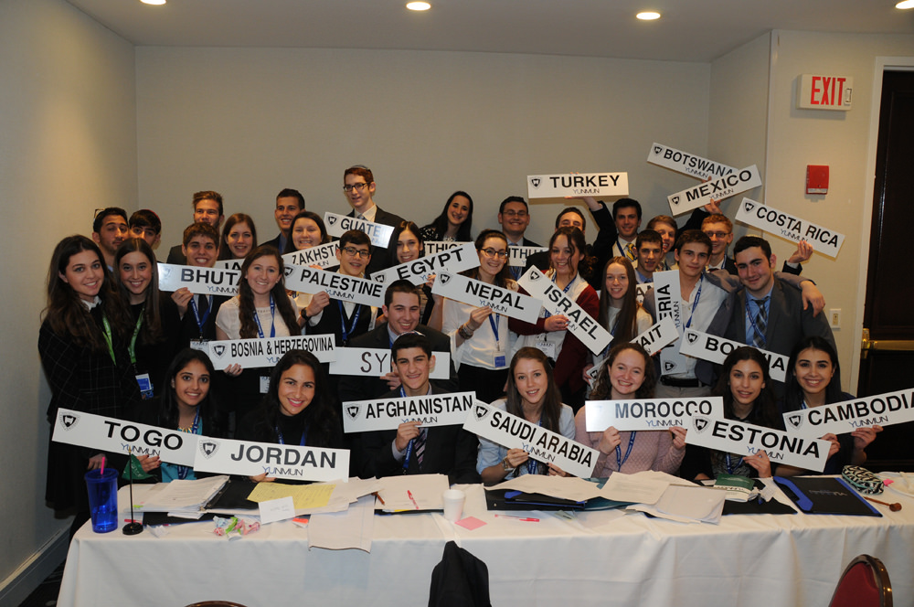 Students at last year's conference tackled complex global issues from the perspectives of a wide range of countries. 