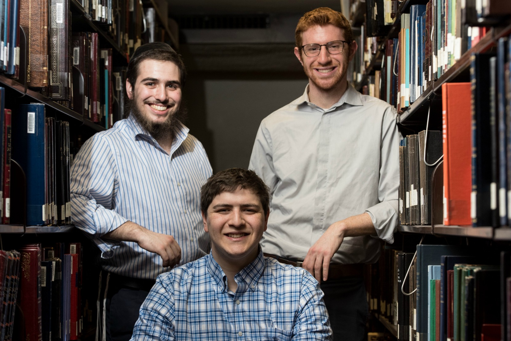 Three students who were involved in the Princeton Judaics Conference