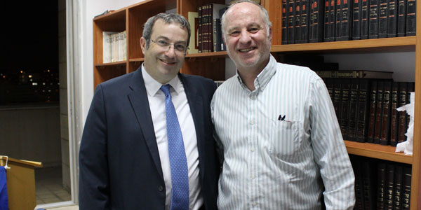 (l-4): Rabbi Dr. Ari Berman and Rabbi Joel Cohn ’77YC