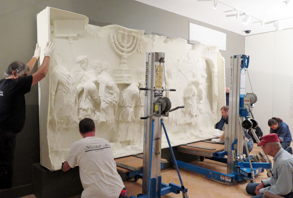 Installation of the Arch of Titus facsimile