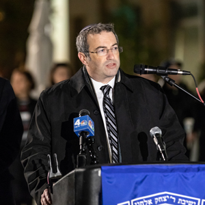 A vigil for the Tree of Life synagogue in the wake of the murder of 11 members of the shul in Squirrel Hill, near Pittsburgh. Many local elected official attended the event.