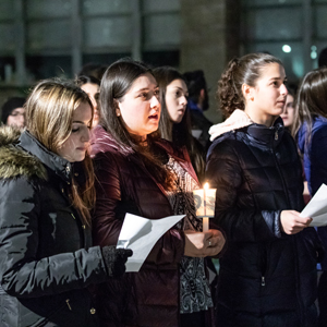 A vigil for the Tree of Life synagogue in the wake of the murder of 11 members of the shul in Squirrel Hill, near Pittsburgh. Many local elected official attended the event.