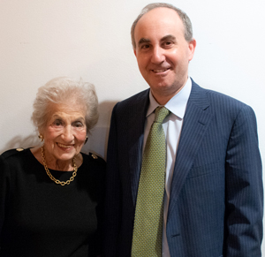 Lucy Lang with Dr. Jacob Wisse, director of the YU Museum