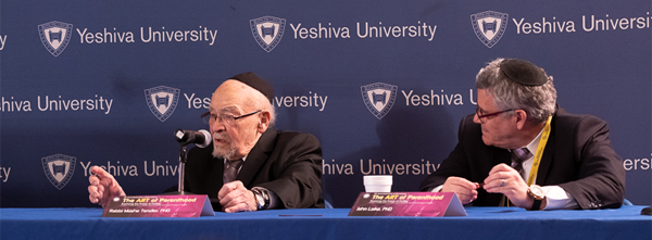 (l-r): Rabbi Moshe Tendler; Dr. John Loike