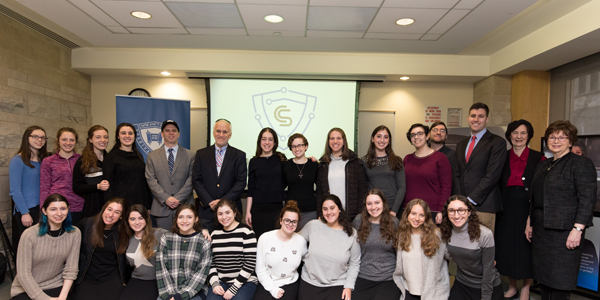 Members of the Stern College computer science program with Assemblymember Dan Quart