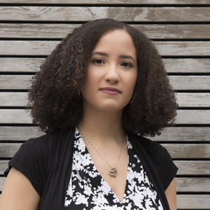 Michelle Joaquin, a Ferkauf student who is doing work at Parnes with asylum seekers.