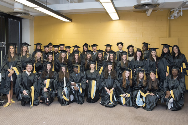 Group photo of the Wurzweiler graduates