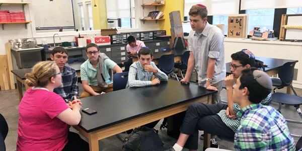 MTA students in their engineering lab