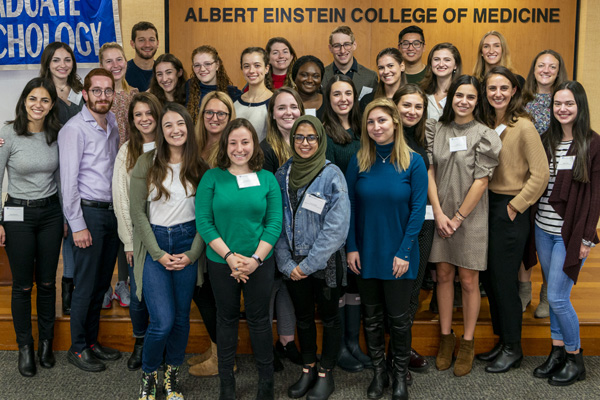 Group shot of the incoming students at Ferkauf