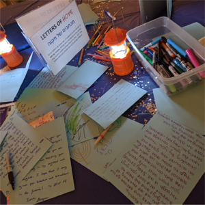 Letters of Hope to the families of the victims in Jersey City