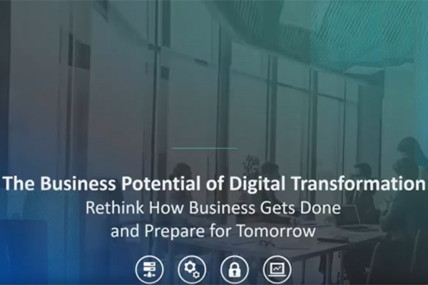 Digital Transformation poster for webinar