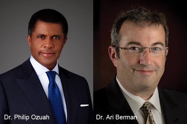 Composite photo of Ozuah and Berman