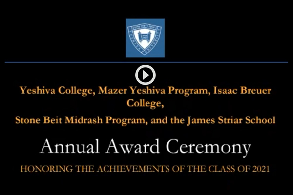 Awards Ceremony Placard with Video Play icon