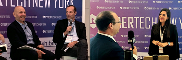 Paul Russo and Sivan Tehila at Cybersecurity NYC
