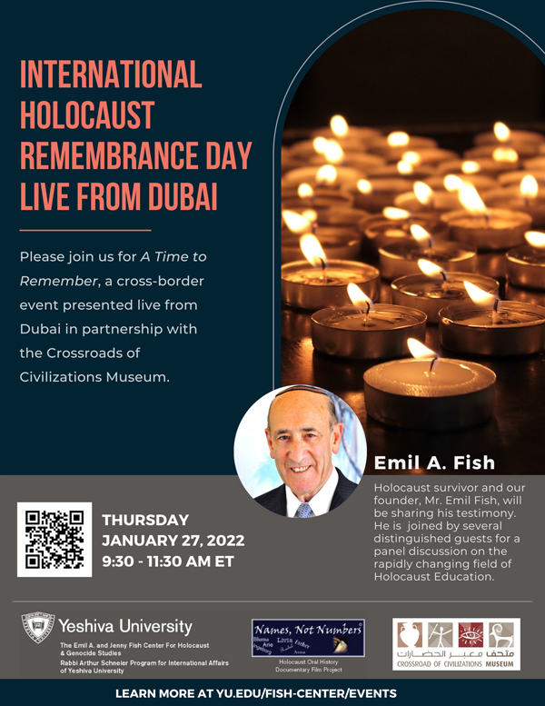 holocaust remembrance dubai fish