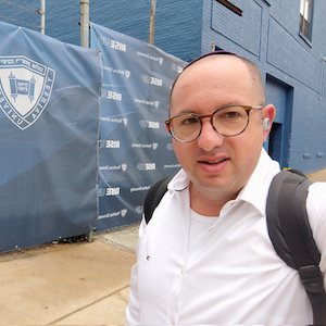 Zvika Klein at the Yeshiva University Wilf Campus