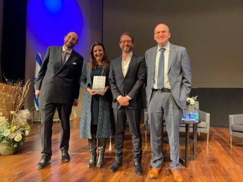 Rabbi Meir Soloveichik, Fleur Hassan-Nahoum Dov Zigler and Neil Rogachevsky