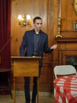 Natan Ehrenreich Presents at the Straus Center Closing Dinner