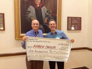 Dr. Gary Stein and award recipient Andrew Chelser (L to R)