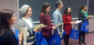 The newest inductees of Wurzweiler’s Tau Epsilon chapter of Phi Alpha