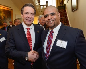 Esteban Ramos (right) with NYS Governor Cuomo