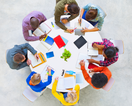 Big Table Discussion at Dilley