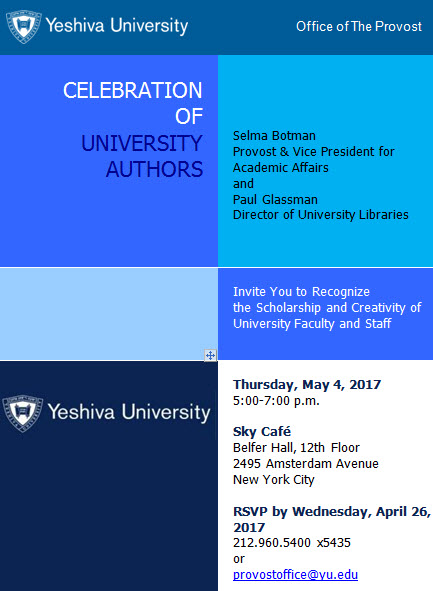 Celebration of University Authors